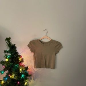 Brandy Melville brown ish crop top